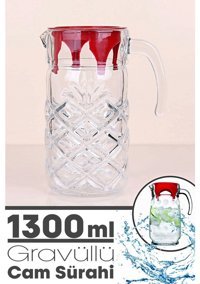 Tilbe Home Sertleştirilmiş Cam 1.5 lt Kapaklı Sürahi