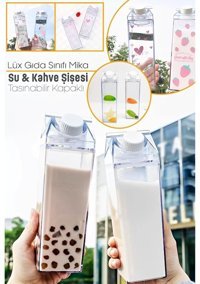 Tilbe Home Lüx Mika Akrilik 0.5 lt Kapaklı Sürahi Şeffaf