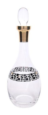 Decorium Monochrome Cam 1 lt Kapaklı Sürahi Şeffaf