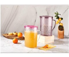 Royaleks Plastik 2.2 lt Kapaklı Sürahi Şeffaf