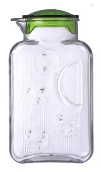 Herevin Plastik 1 lt Kapaklı Sürahi Şeffaf