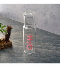 Morlimon Cam 600 ml Kapaklı Sürahi Pembe