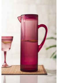 Bena Life Barok Akrilik 1.5 lt Kapaklı Sürahi Mürdüm