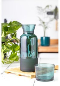 Gela Cam 700 ml Kapaklı Sürahi Yeşil