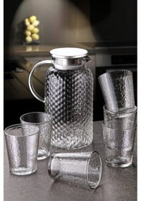 Kıchen Lıfe Cam 1.8 lt Kapaklı Sürahi
