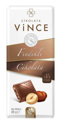 Vince Fındıklı Çikolata 80 gr