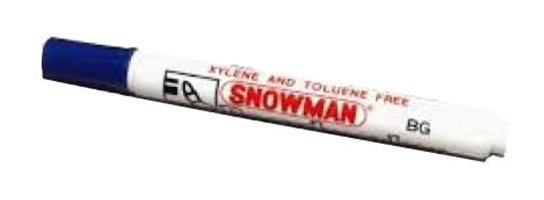 Snowman BG-12 12 Adet Silinebilir Mavi Tahta Kalemi