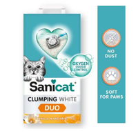 Sanicat Clumping White Topaklanan Kalın Taneli Bentonit Kedi Kumu 10 lt