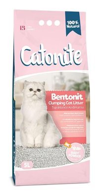 Catonite Topaklanan İnce Taneli Bentonit Kedi Kumu 5 lt