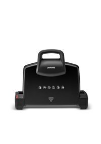 Homend Toastbuster 1336 H 4 Dilim Döküm Çıkartılabilir Plaka Tek Yönlü 1800 W Izgaralı Siyah Tost Makinesi