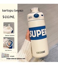 Luckystar 316 Metal 500 ml Termos Beyaz