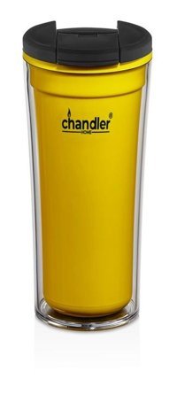 Chandler Home Mug Plastik 350 ml Outdoor Termos Sarı