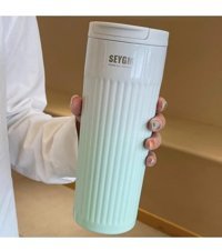 Qianze Çelik 500 ml Termos Yeşil