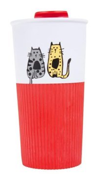 Biggdesign Mug Porselen 200 ml Outdoor Termos Kırmızı