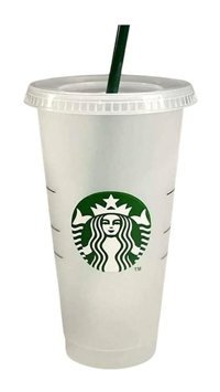 Starbucks Plastik 709 ml Termos Beyaz