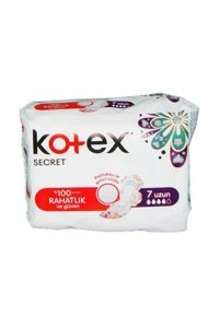Kotex Secret Organik Antialerjik Uzun 7'li Hijyenik Ped 1 Adet