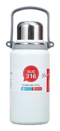 Mdsj Jzcat 316 Çelik 1 lt Outdoor Termos Beyaz