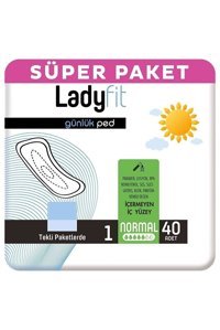 Lady Fit Organik Antialerjik İnce Normal 40'lı Hijyenik Ped 1 Adet