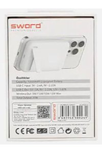 Sword SW-MGSF10 10000 mAh Powerbank Beyaz