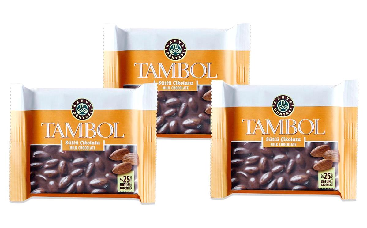 Kahve Dünyası Tambol Bademli Çikolata 3x77 gr