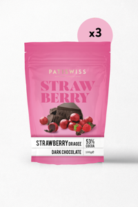 Patiswiss Strawberry Çilekli Çikolata 3x100 gr