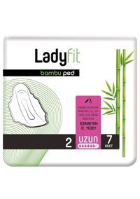 Lady Fit Bambu Organik Antialerjik İnce Uzun 7'li Hijyenik Ped 1 Adet