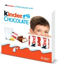 Kinder Sütlü Çikolata 4x50 gr
