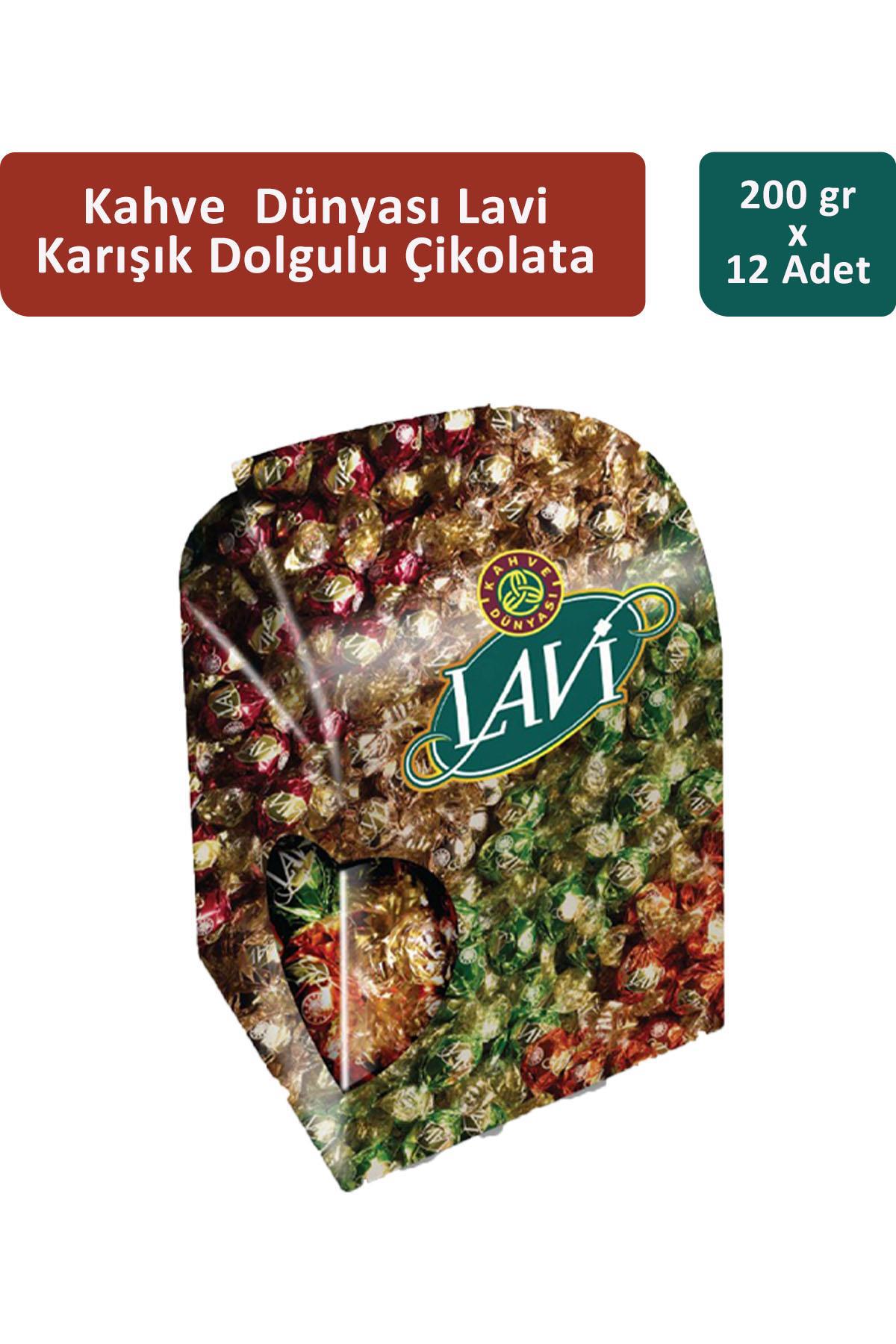 Kahve Dünyası Lavi Karışık Çikolata 12x200 gr