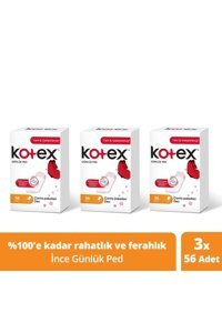 Kotex Organik Antialerjik Orta Normal 56'lı Hijyenik Ped 3 Adet