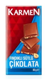 Karmen Tablet Fındıklı Çikolata 2x80 gr