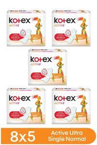 Kotex Active Organik Antialerjik Normal 8'li Hijyenik Ped 5 Adet