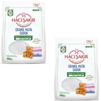 Hacı Şakir Granül Matik Bebekler Ve Hassas Ciltler İçin 2x1000 gr Granül Çamaşır Deterjanı