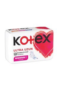 Kotex Organik Antialerjik Kalın Ultra Uzun 7'li Hijyenik Ped 1 Adet