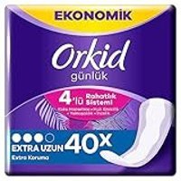 Orkid 4'lü Rahatlık Sistemi 40'lı Uzun Günlük Ped