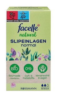 Facelle Natural Organik 40'lı Normal Günlük Ped