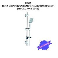 Tema 51045 Yağmurlama Sürgülü Mafsallı Duş Seti