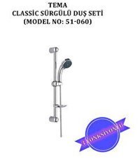 Tema 51060 Sürgülü Mafsallı Duş Seti