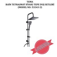 Tema 53243 Yağmurlama Sürgülü Mafsallı Duş Seti