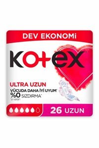 Kotex Organik Antialerjik Uzun 26'lı Hijyenik Ped 1 Adet