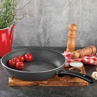 Eda Zetra Granit 26 cm Tava Siyah