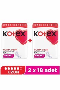 Kotex Organik Antialerjik Orta Ultra Uzun 18'li Hijyenik Ped 2 Adet