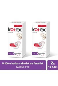 Kotex Organik Antialerjik Normal 16'lı Hijyenik Ped 2 Adet