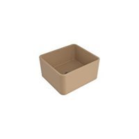 Bocchi Lavello 1136-011-0120-03 455 mm Damlalıksız Tezgah Altı Tek Gözlü Kare Orta Granit Eviye Bej