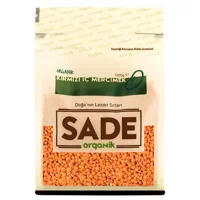 Sade Organik Kırmızı Mercimek 1 kg