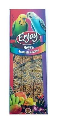 Enjoy Kabuklu Meyveli Vitaminli Muhabbet Kuşu Yemi 3x81 gr