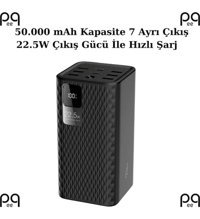 Peeq J13 Hızlı Şarj 50000 mAh Powerbank