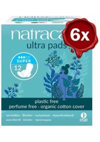 Natracare Organik Orta Ultra Uzun 12'li Hijyenik Ped 6 Adet