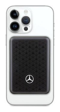 Mercedes Benz Işıklı 3000 mAh Powerbank Siyah