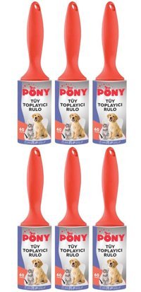 Pony Tüy Toplama Rulosu 6 Adet