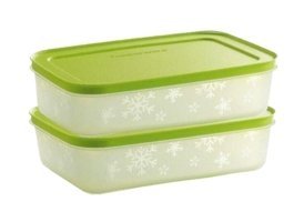 Tupperware Alaska 2 Parça Dikdörtgen Plastik Saklama Kabı 2x1 lt